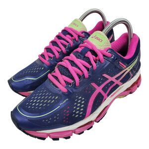 ASICS Shoes GEL KAYANO 22 Womens Size 7.5 Blue Pink Running Sneaker T5A5N